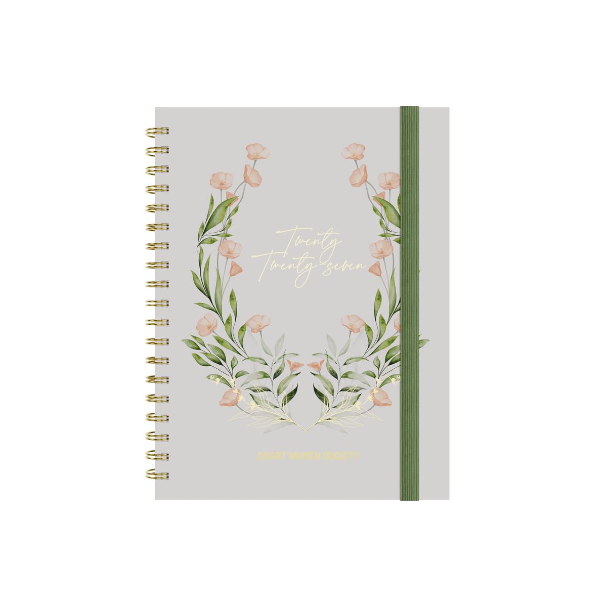 2027 Calendar Year Diary/Planner - 12 Month B5 Week to View - Wiro Bound in Beige - Collins Smart Women Society Range