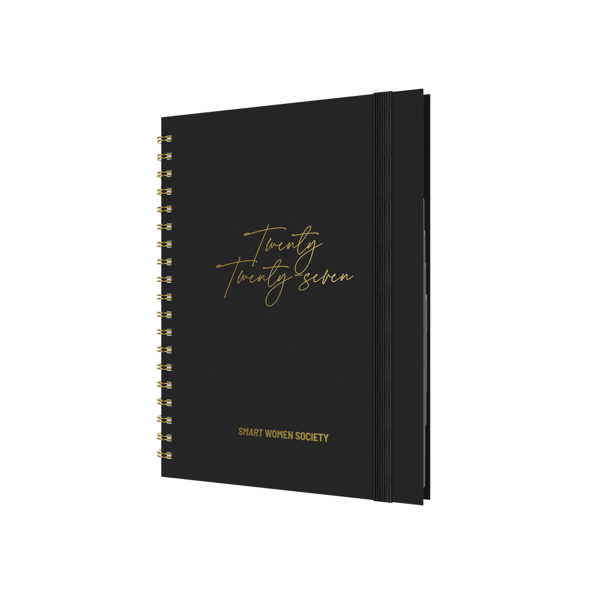 2027 Calendar Year Diary/Planner - 12 Month B5 Week to View - Wiro Bound in Charcoal - Collins Smart Women Society Range