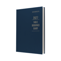 2027 Calendar Year Diary/Planner - 12 Month A4 2 Days to a Page - Hard Cover - Collins Restaurant /Table Bookings Diary Range