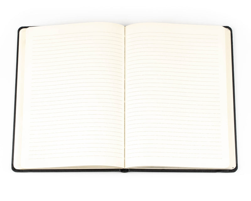 Notebook A5 - Ruled - Hard Cover (Recycled) in Yellow - Collins Lavish Lux Range