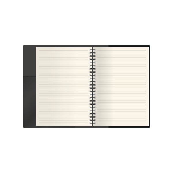 Collins Vanessa - A5 Ruled Notebook - Black
