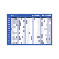 Wall Planner Calendar Year 2026 Diary/Planner, (h700 x w912 mm) Laminated Roll Up Year Planner - Vertical & horizontal