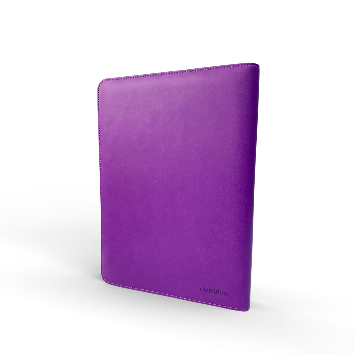 Intentus Organiser A4 PU Leather-Like Folder with Ruled Refill Pad - Royal Mess Purple