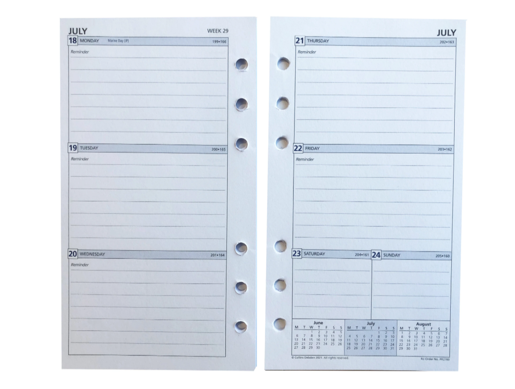 2024 Personal Daily Planner Inserts