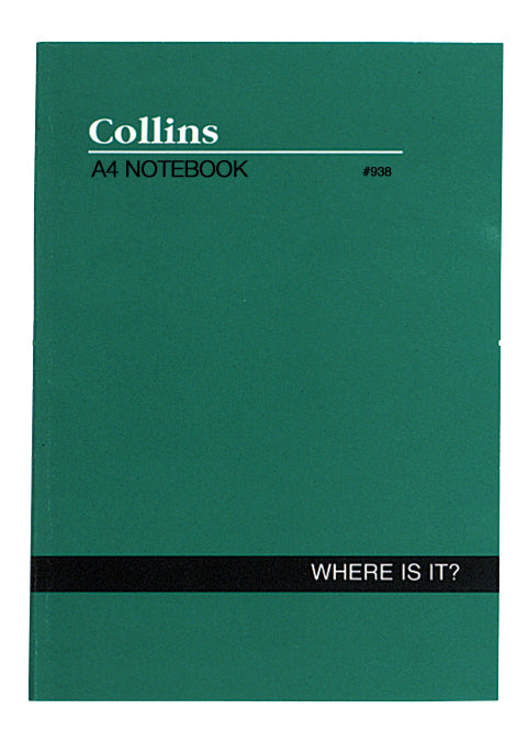 Collins Soft Cover A-Z Notebook - 120 Page, Size Quarto – Collins Debden