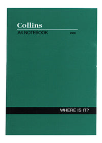 Collins Soft Cover A-Z Notebook - 120 Page, Size Quarto