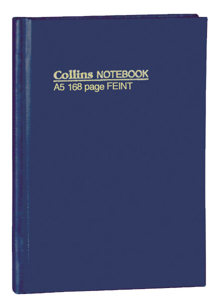 Collins Note Book Collins Case And Sewn Feint Notebook - 168 Pages, Size A5 — Collins Debden