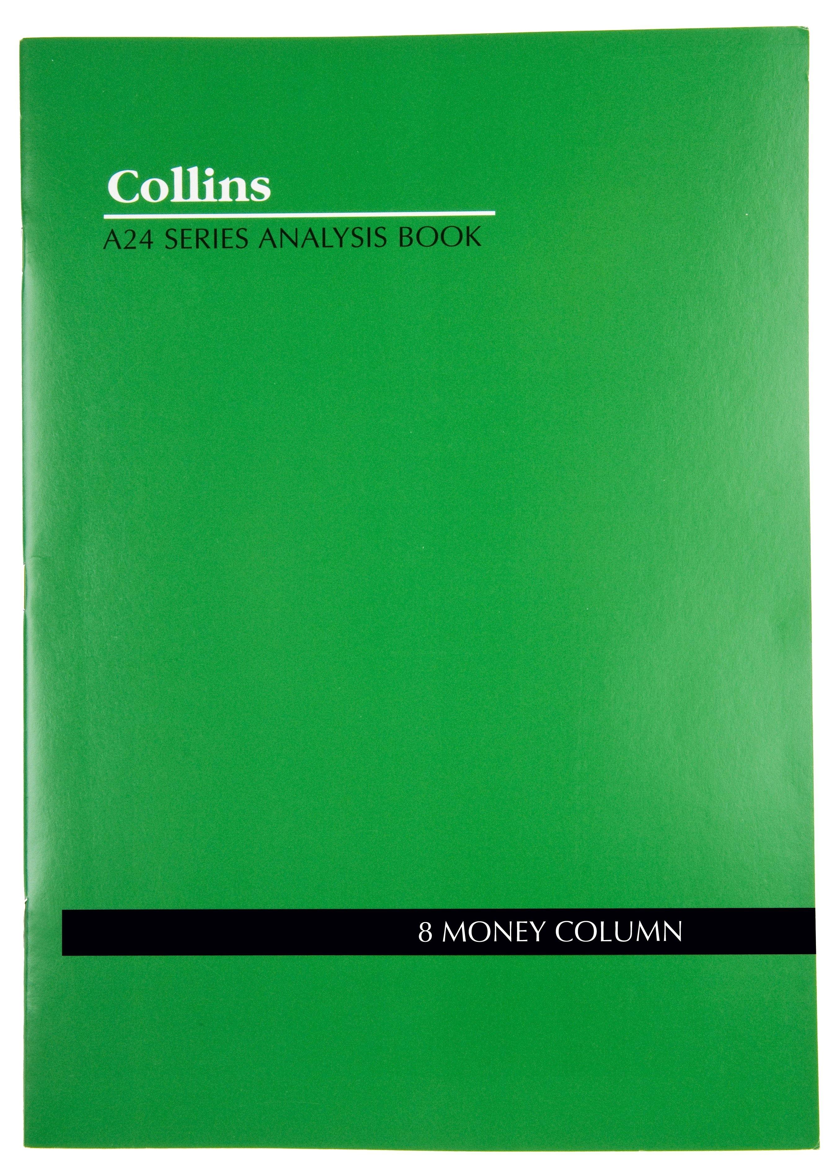 Analysis Book Series ''A24" 8 Money Column - Collins Debden