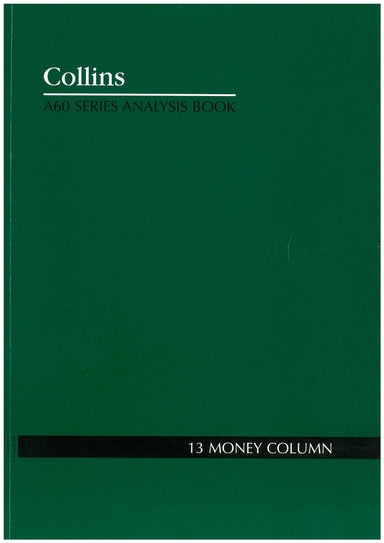 Analysis Book Series 'A60' 13 Money Column - Collins Debden