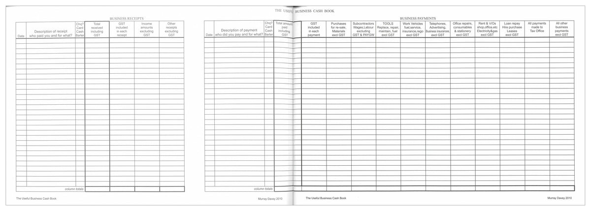 Useful Cashbook for Small Business - Collins Debden