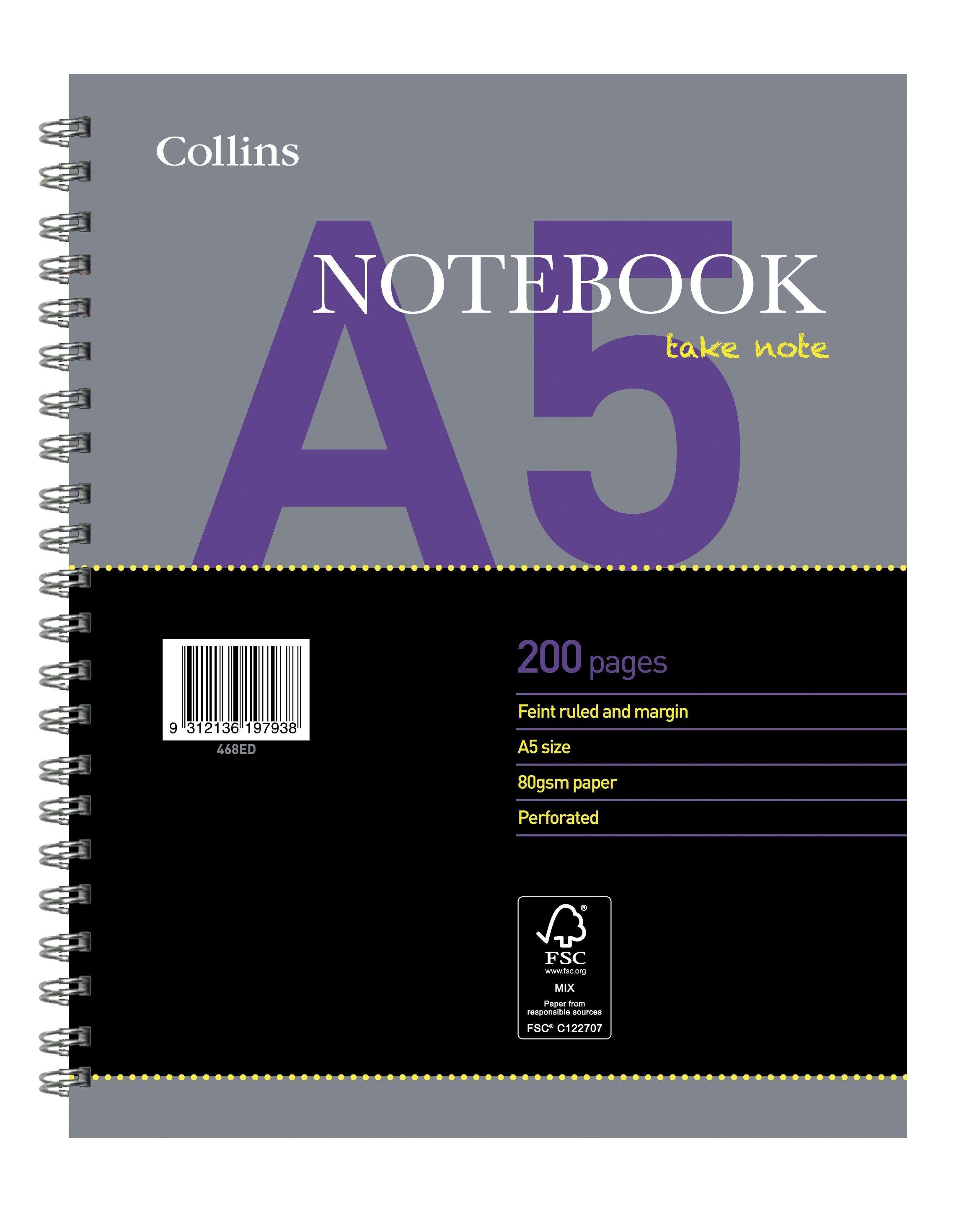 Collins Ruled Notebook, Size A5 — Collins Debden