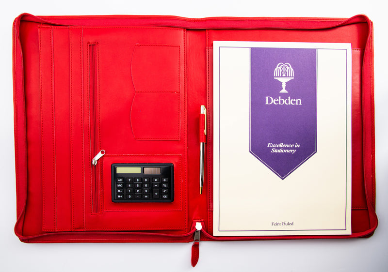Debden Zippered Executive Portfolio with Notepad, Size A4