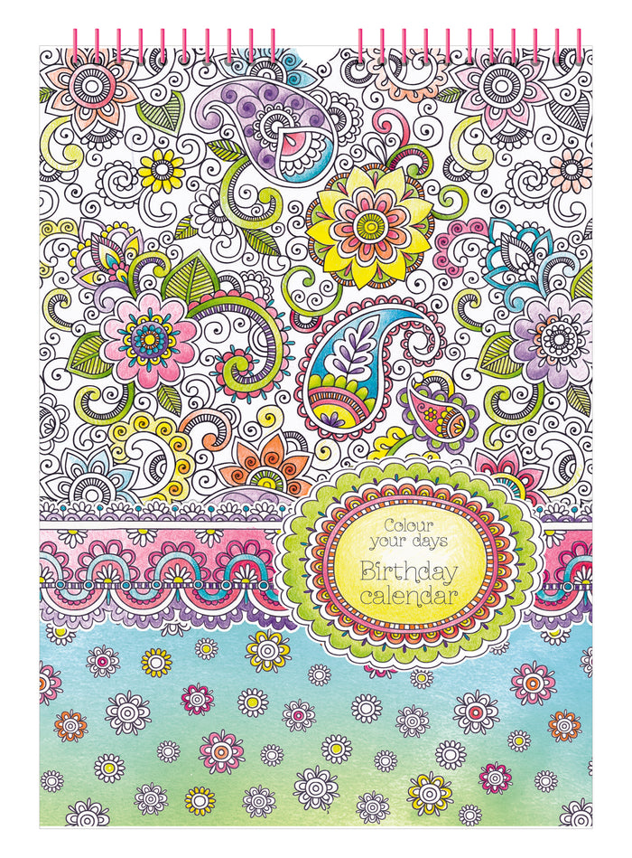 Colour Your Days - Birthday Calendar - Collins Debden