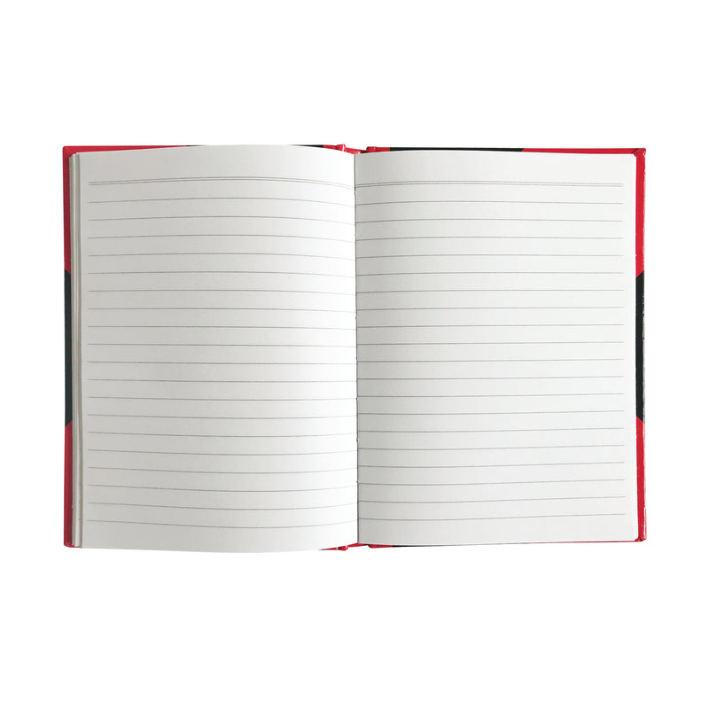 Red & Black Hardcover Notebook - 128 x 180mm Default Title