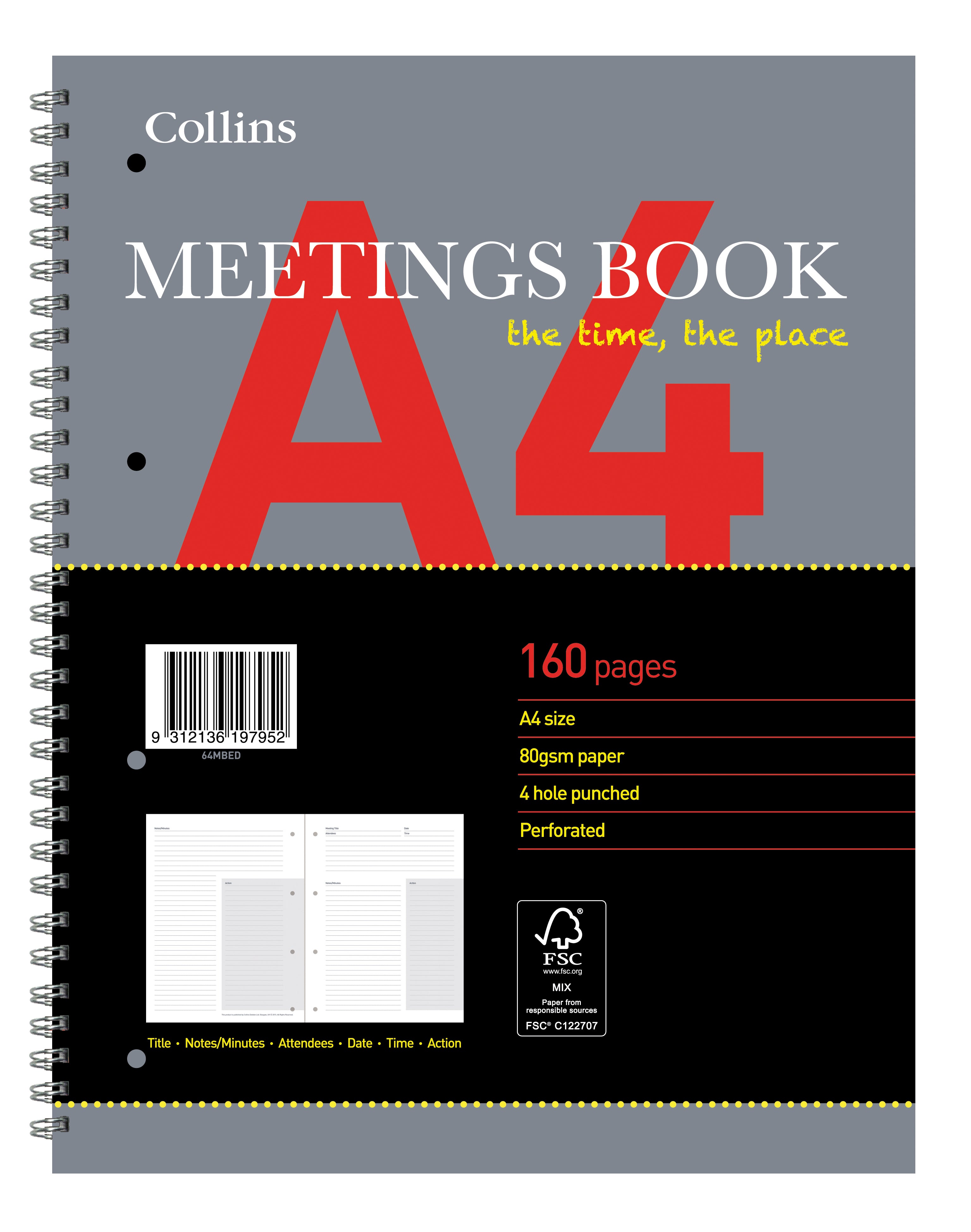 A4 Meetings Book Default Title