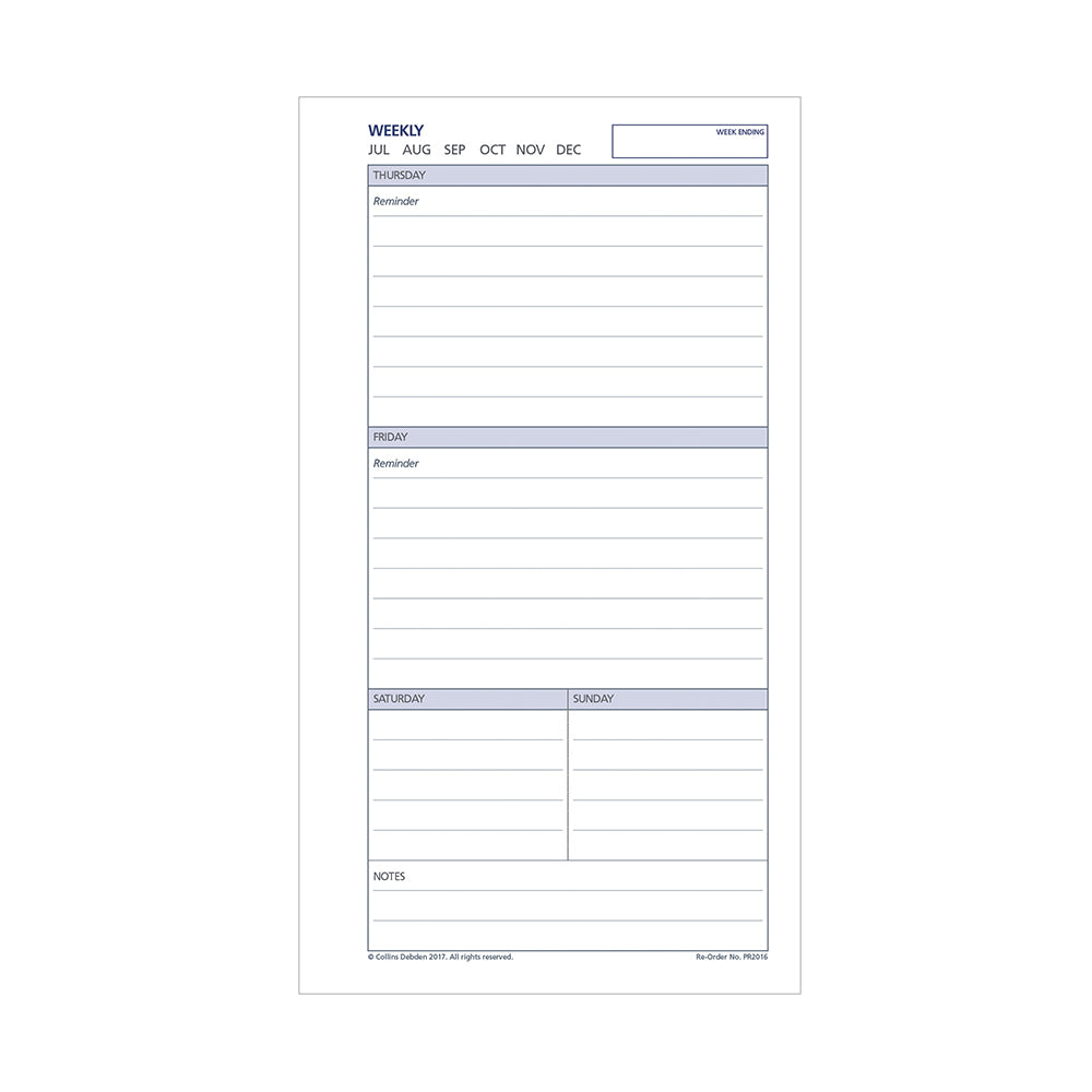 DayPlanner - Personal Size Weekly Non-Dated Default Title