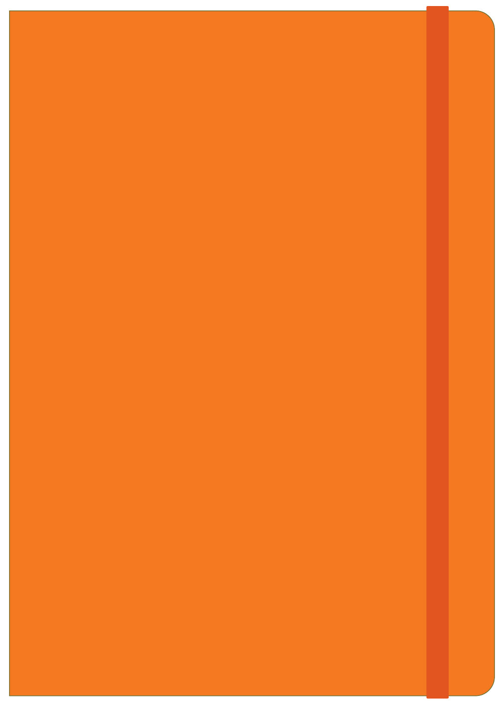 Collins Legacy-Notebooks-A5 Orange