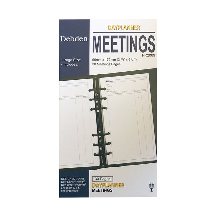 DayPlanner - Personal Size Meetings Default Title