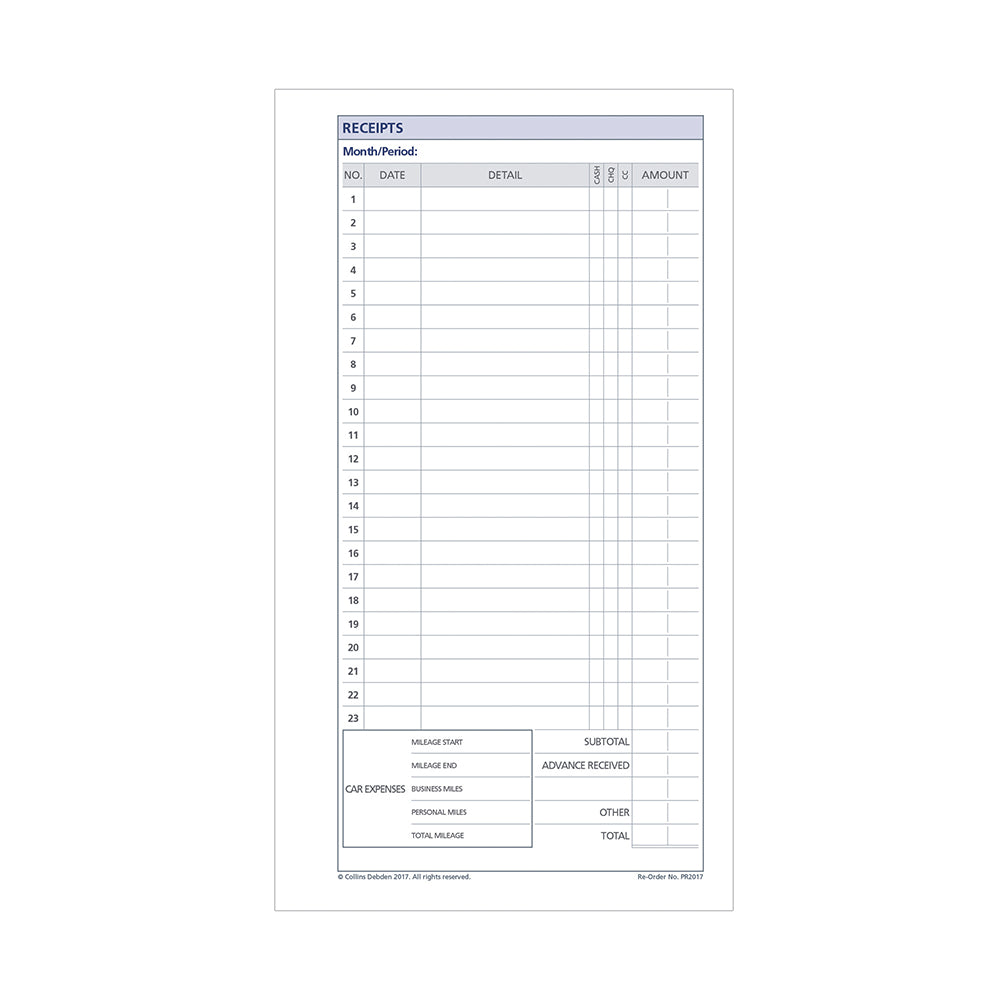 DayPlanner - Personal Size Receipt Envelopes Default Title