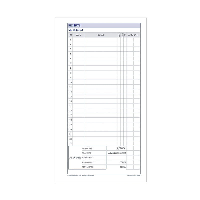 DayPlanner - Personal Size Receipt Envelopes Default Title
