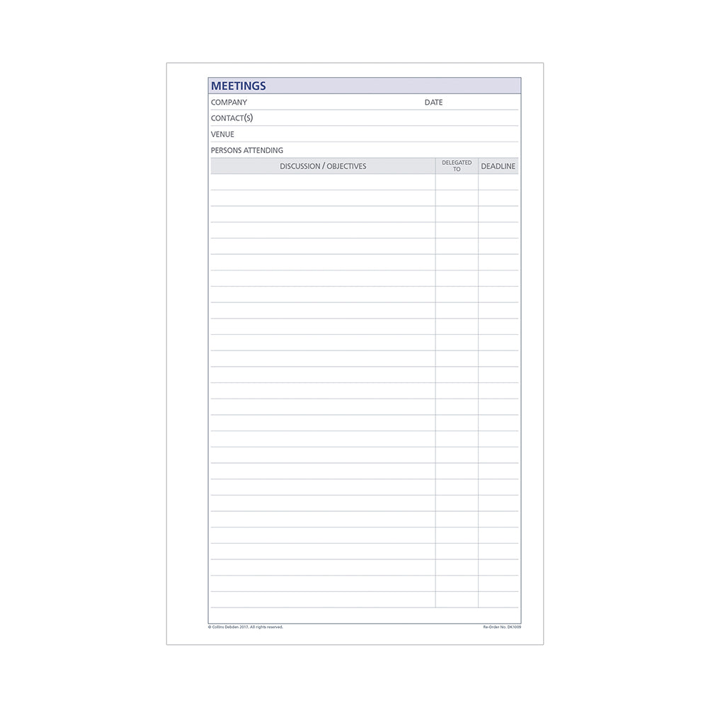 DayPlanner - Desk Size Meetings Default Title