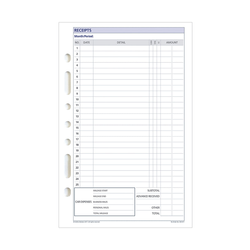 DayPlanner - Desk Size Receipt Envelopes Default Title