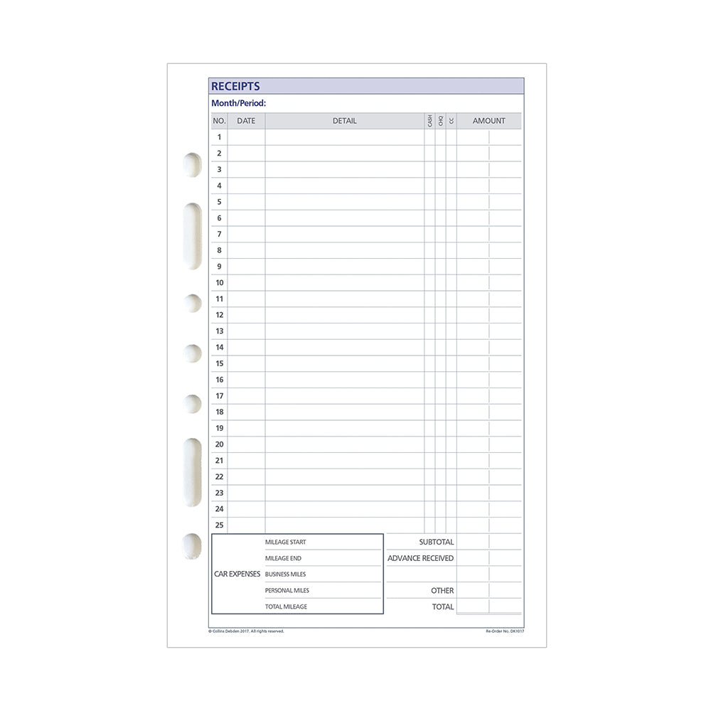 DayPlanner - Desk Size Receipt Envelopes Default Title