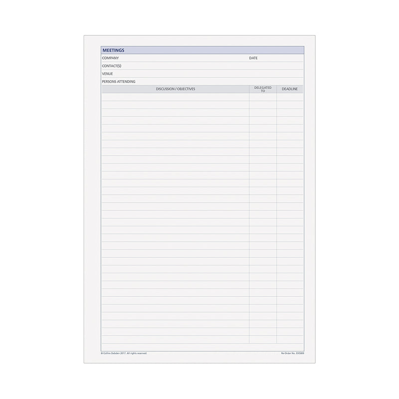 DayPlanner - Executive Size (A4) Meetings Default Title