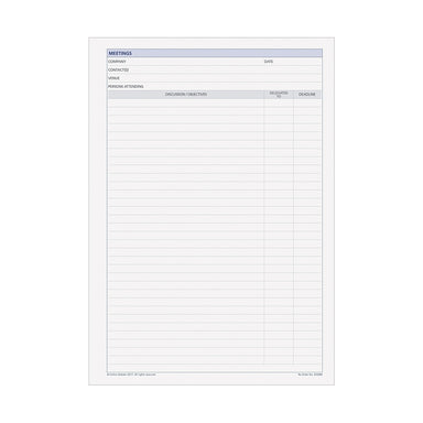 DayPlanner - Executive Size (A4) Meetings Default Title