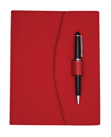 A5 Pen Loop Folio Red