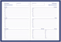 Kingsgrove A4 Diary Weekly - Undated Default Title