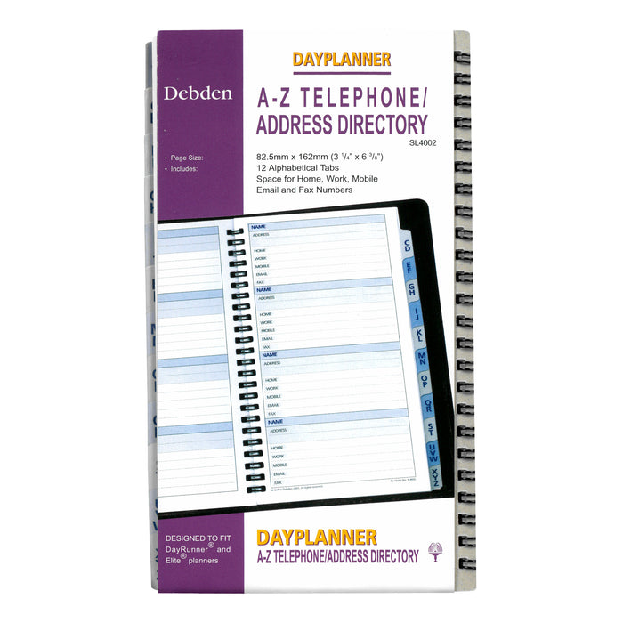 DayPlanner - Slimline Size Telephone / Address Default Title