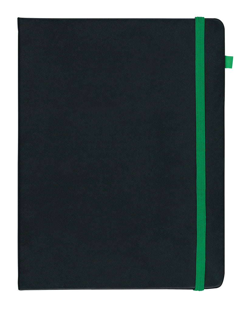 Vauxhall Contrast Notebook - Quarto Ruled Green
