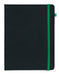 Vauxhall Contrast Notebook - Quarto Ruled Green