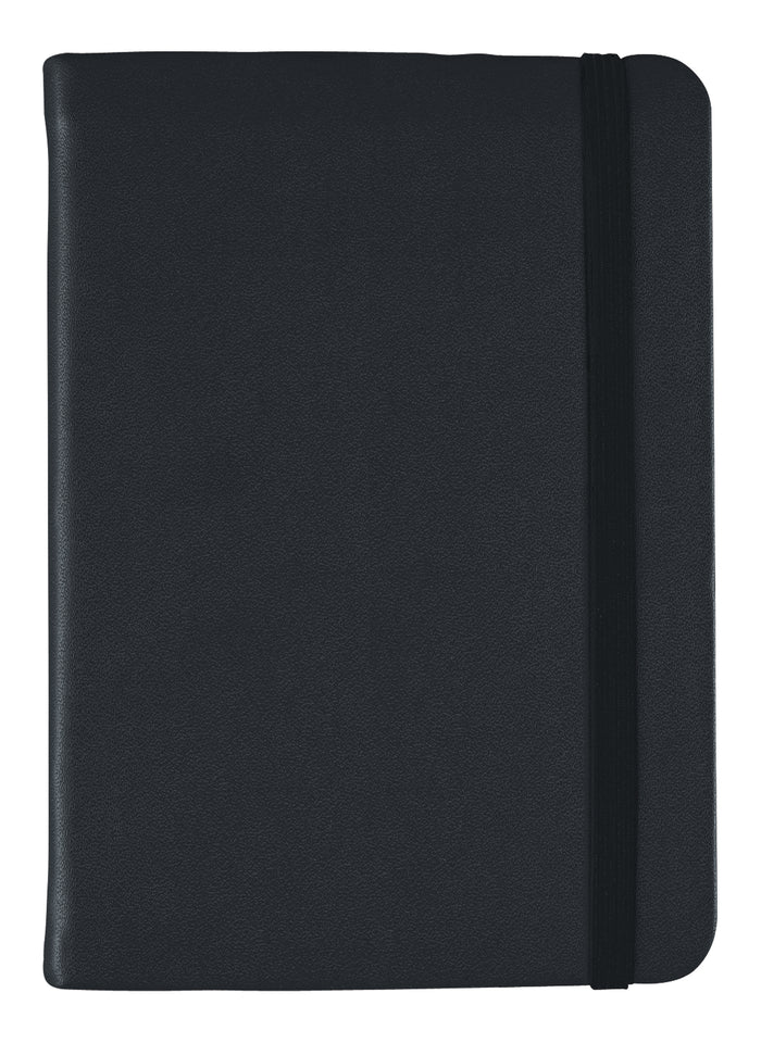 Vauxhall Journal Quarto Black PU+Elastic, White Blank Default Title