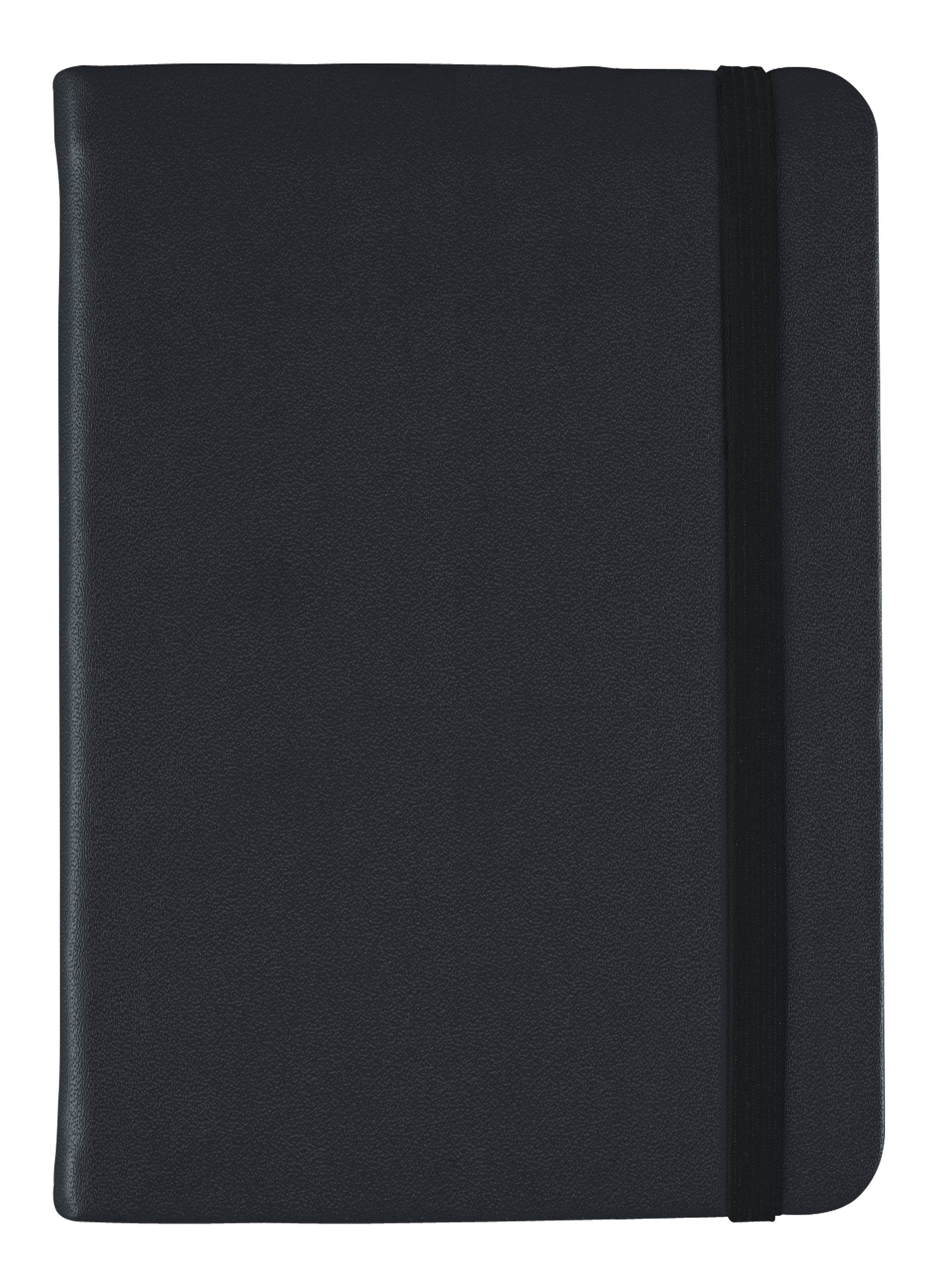 Vauxhall Journal Quarto Black PU+Elastic, White Blank Default Title