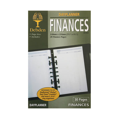DayPlanner - Desk Size Finances - Collins Debden
