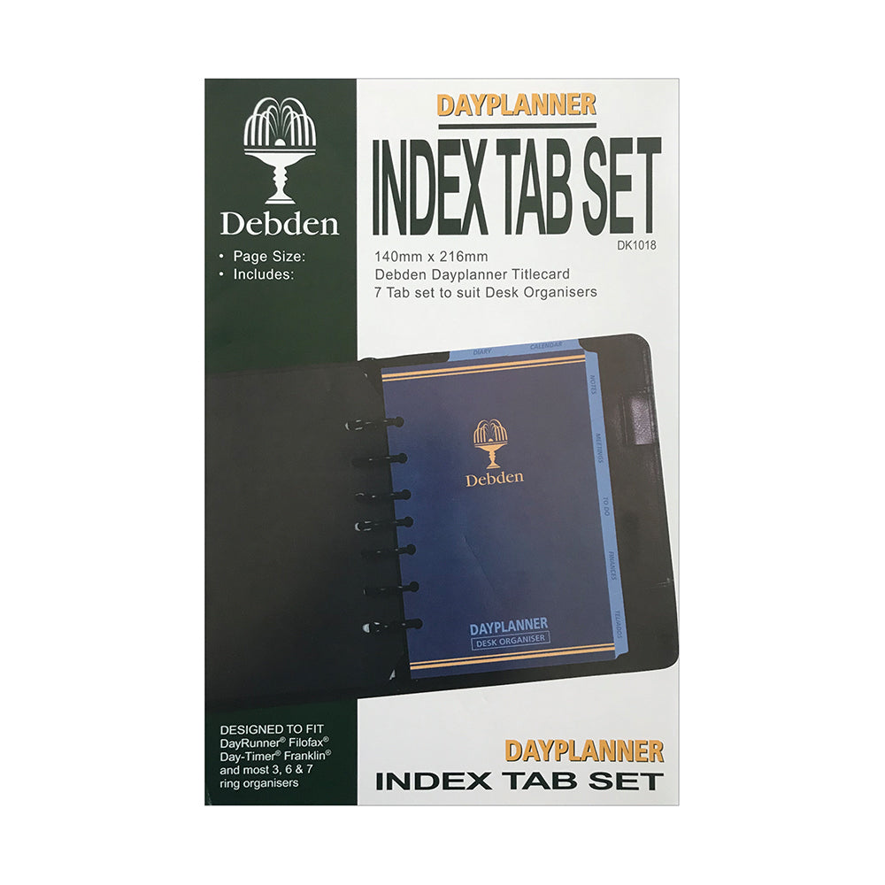 DayPlanner - Desk Size Index Tabs - Collins Debden