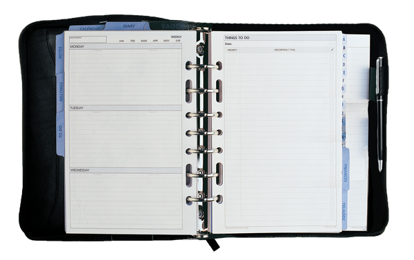 DayPlanner - Desk Size Zip Closure - Collins Debden