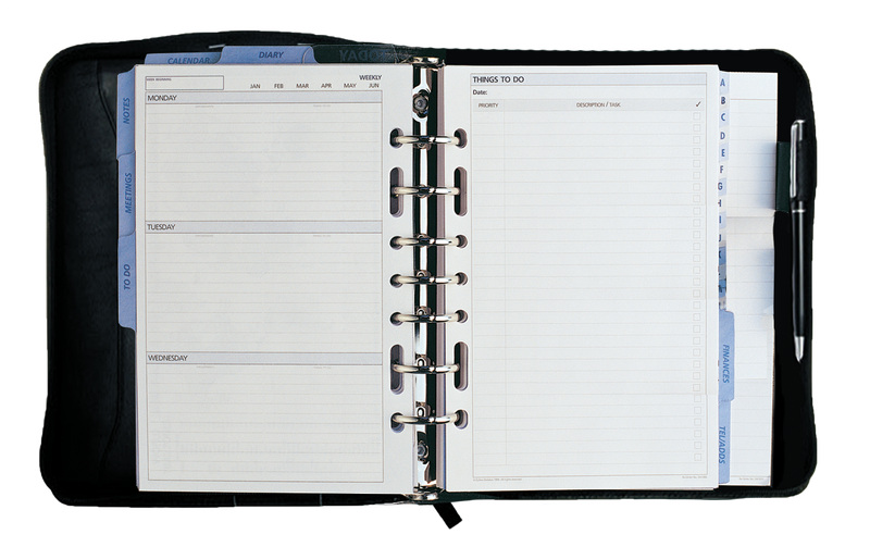 DayPlanner - Desk Size Zip Closure - Collins Debden
