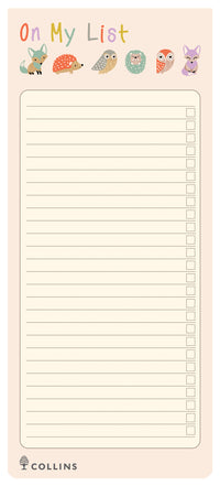Woodland - Magnetic To Do List - Collins Debden