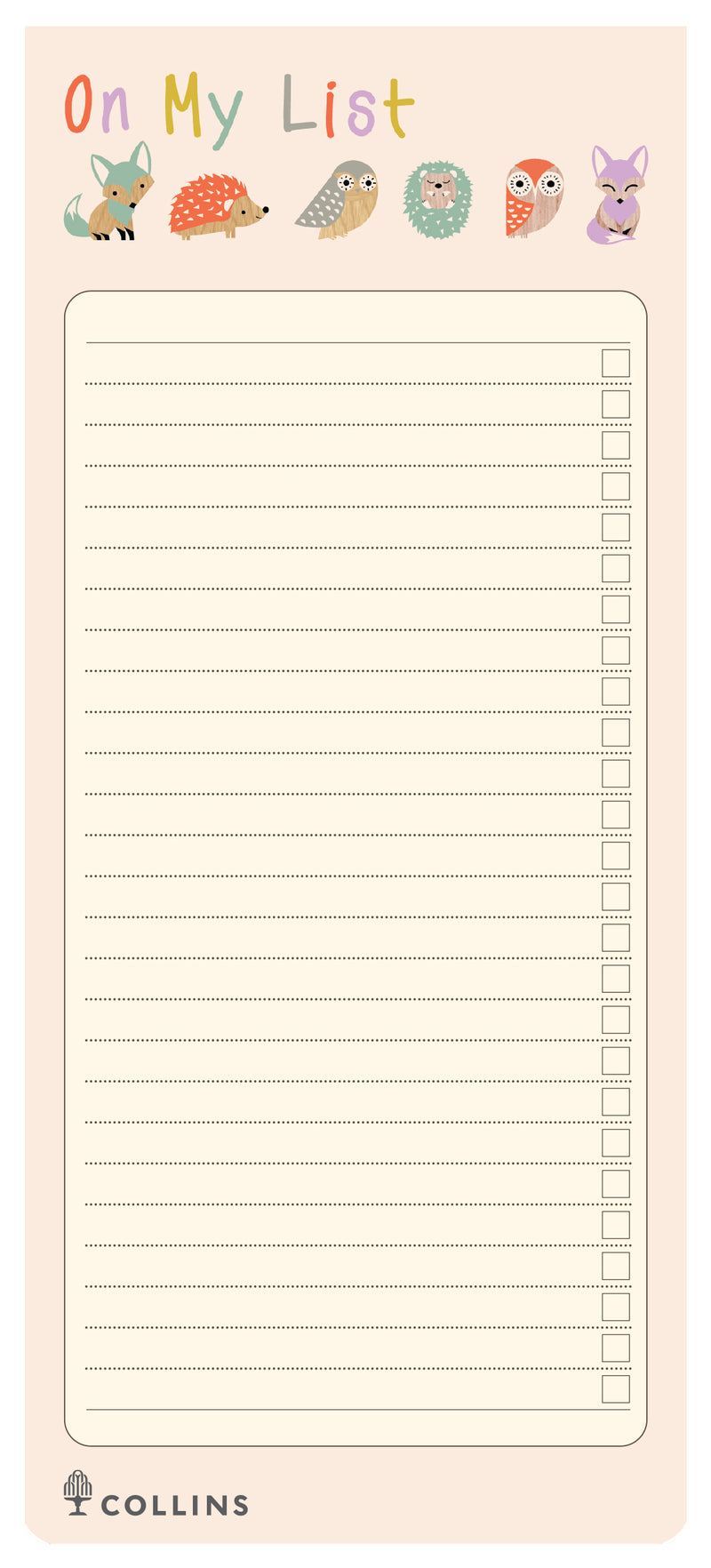 Woodland - Magnetic To Do List - Collins Debden