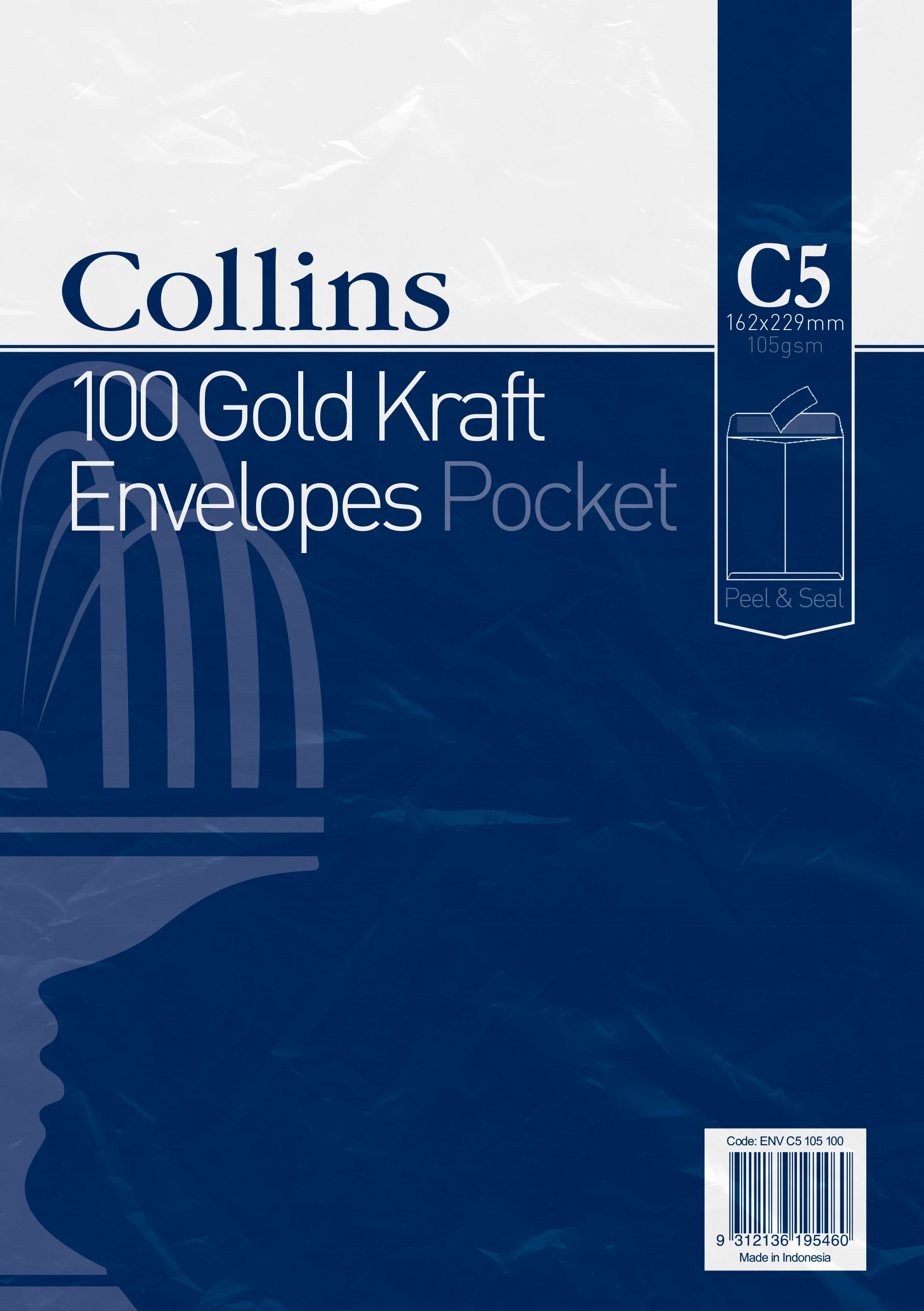 Gold Craft Envelope C5 x 100 - Collins Debden