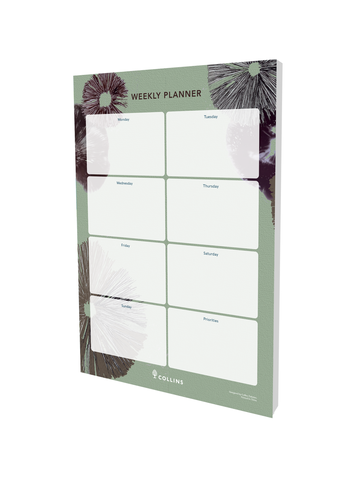 Collins Flourish Desk pad - Weekly