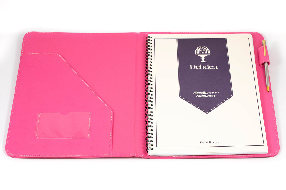 Collins Fashion PU Compendium with wiro notebook, Size A4