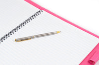 Collins Fashion PU Compendium with wiro notebook, Size A4