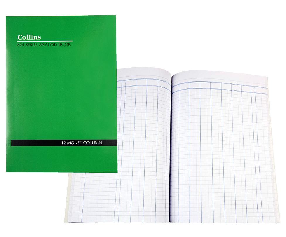 Analysis Book Series ''A24"12 Money Column - Collins Debden