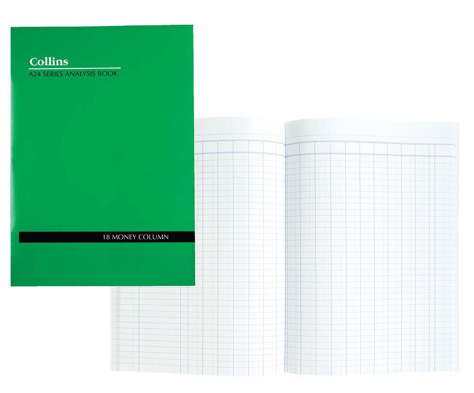 Analysis Book Series ''A24"18 Money Column - Collins Debden