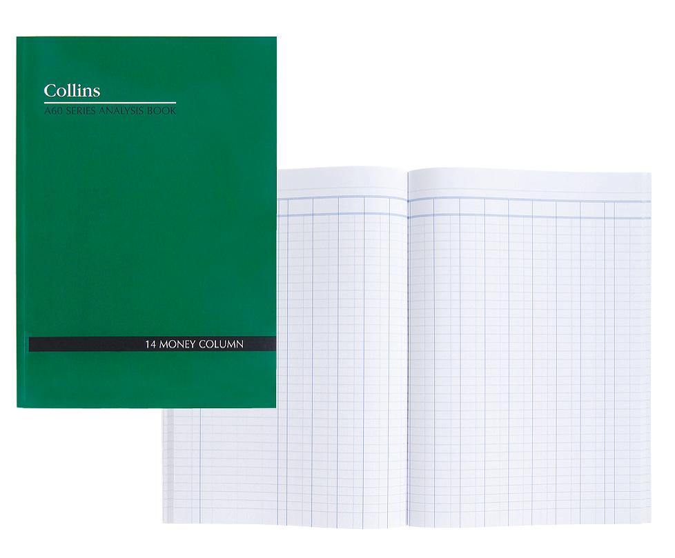 Analysis Book Series 'A60' 14 Money Column - Collins Debden