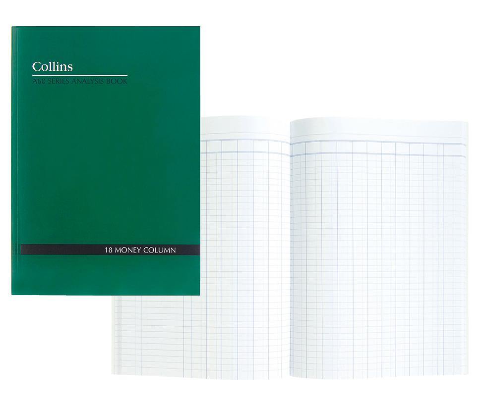 Analysis Book Series 'A60' 18 Money Column - Collins Debden